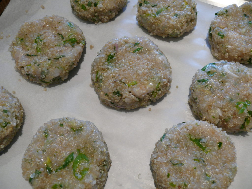 Asian Inspired Quinoa and White Fish, Fish Cakes Fresh Kitchen