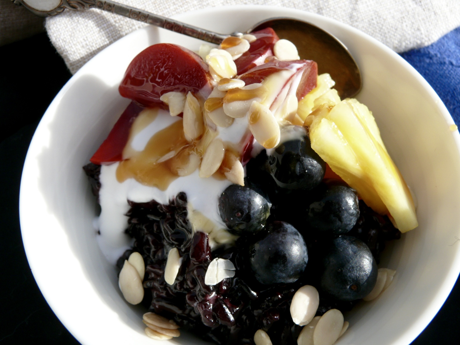 black rice and coconut breakfast